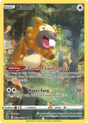 Bidoof GG29/70 - Crown Zenith Galarian Gallery Holofoil