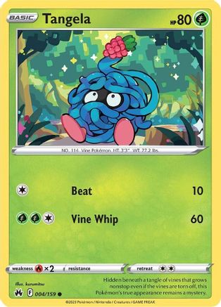 Tangela 4/159 - Crown Zenith Reverse Holofoil - Poke-Collect