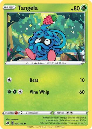 Tangela 4/159 - Crown Zenith Reverse Holofoil - Poke-Collect