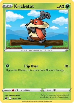 Kricketot 10/159 - Crown Zenith Reverse Holofoil - Poke-Collect