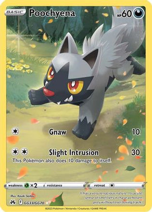 Poochyena GG33/70 - Crown Zenith Galarian Gallery Holofoil - Poke-Collect