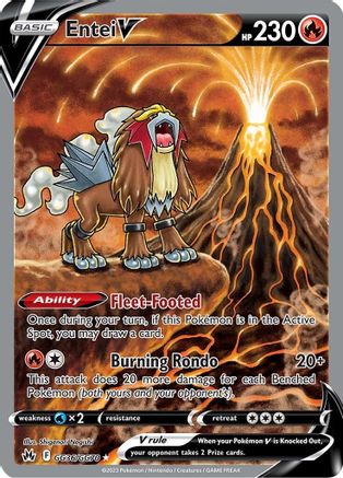 Entei V GG36/70 - Crown Zenith Galarian Gallery Holofoil - Poke-Collect