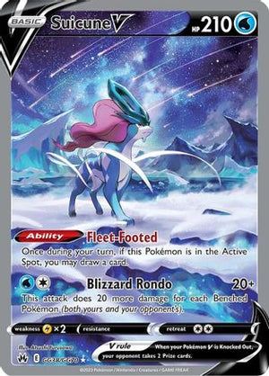Suicune V GG38/70 - Crown Zenith Galarian Gallery Holofoil - Poke-Collect