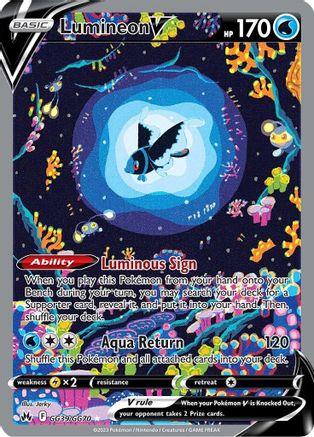 Lumineon V GG39/70 - Crown Zenith Galarian Gallery Holofoil - Poke-Collect