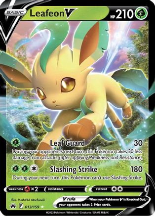 Leafeon V 13/159 - Crown Zenith Holofoil - Poke-Collect