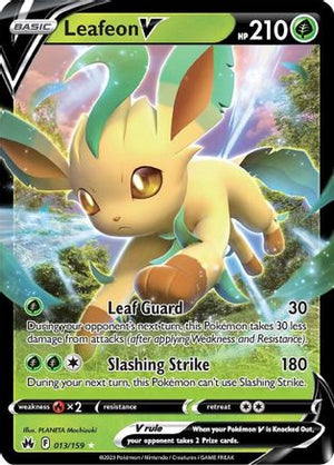 Leafeon V 13/159 - Crown Zenith Holofoil - Poke-Collect