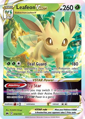 Leafeon VSTAR 14/159 - Crown Zenith Holofoil - Poke-Collect