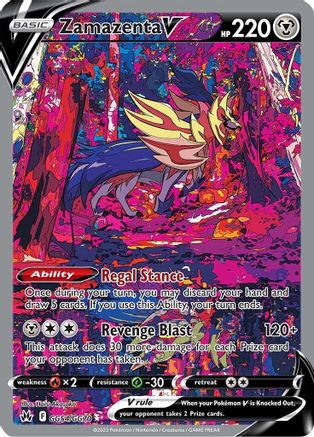 Zamazenta V GG54/70 - Crown Zenith Galarian Gallery Holofoil - Poke-Collect