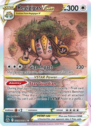 Regigigas VSTAR GG55/70 - Crown Zenith Galarian Gallery Holofoil - Poke-Collect