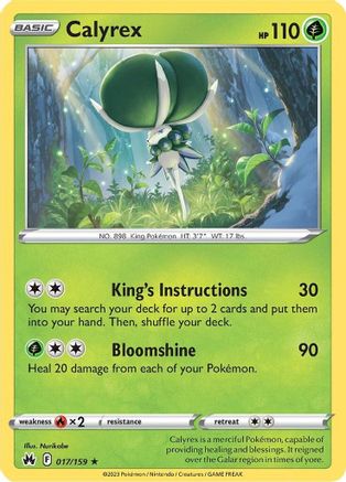 Calyrex 17/159 - Crown Zenith Holofoil - Poke-Collect