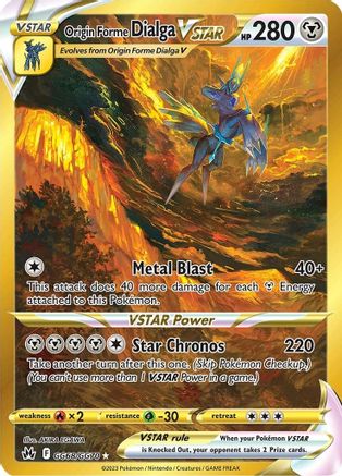 Origin Forme Dialga VSTAR (Secret) GG68/70 - Crown Zenith Galarian Gallery Holofoil - Poke-Collect