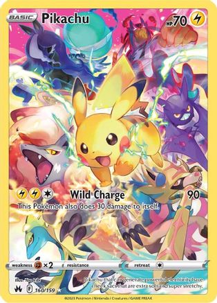 Pikachu 160/159 - Crown Zenith Holofoil - Poke-Collect