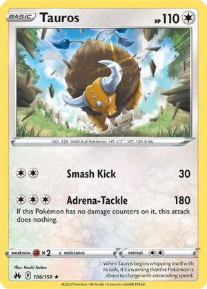 Tauros 106/159 - Crown Zenith - Poke-Collect