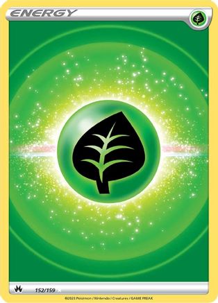 Grass Energy (Texture Full Art) 152/159 - Crown Zenith Holofoil - Poke-Collect