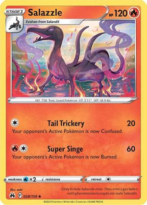 Salazzle 28/159 - Crown Zenith - Poke-Collect