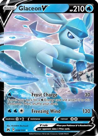 Glaceon V 38/159 - Crown Zenith Holofoil - Poke-Collect