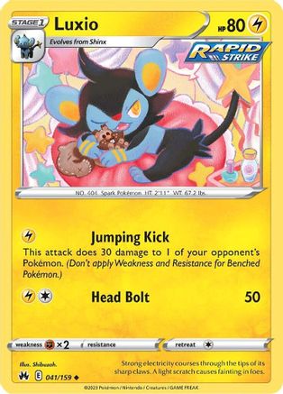 Luxio (41) 41/159 - Crown Zenith - Poke-Collect