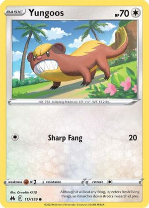 Yungoos 117/159 - Crown Zenith - Poke-Collect