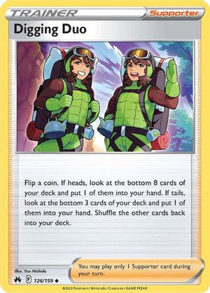 Digging Duo 126/159 - Crown Zenith Reverse Holofoil