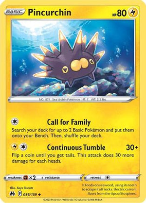 Pincurchin 56/159 - Crown Zenith Reverse Holofoil - Poke-Collect