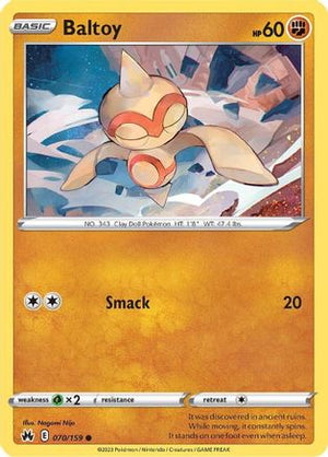 Baltoy 70/159 - Crown Zenith Reverse Holofoil - Poke-Collect
