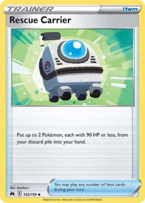 Rescue Carrier 142/159 - Crown Zenith Reverse Holofoil - Poke-Collect