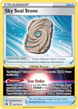 Sky Seal Stone 143/159 - Crown Zenith Holofoil - Poke-Collect