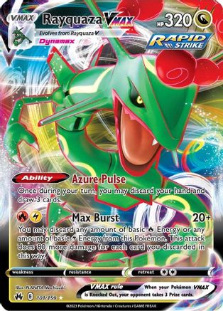 Rayquaza VMAX (101) 101/159 - Crown Zenith Holofoil - Poke-Collect