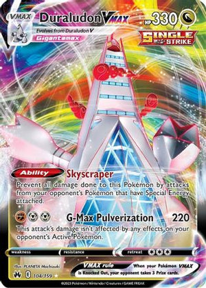 Duraludon VMAX 104/159 - Crown Zenith Holofoil - Poke-Collect