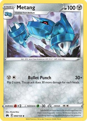 Metang 90/159 - Crown Zenith Reverse Holofoil - Poke-Collect