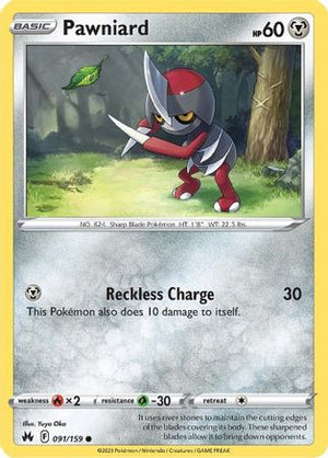 Pawniard 91/159 - Crown Zenith - Poke-Collect