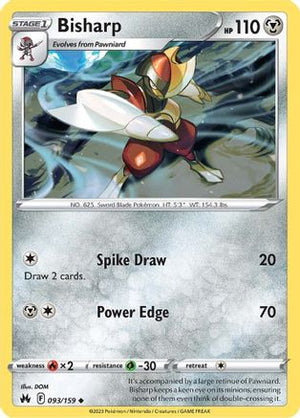 Bisharp 93/159 - Crown Zenith - Poke-Collect