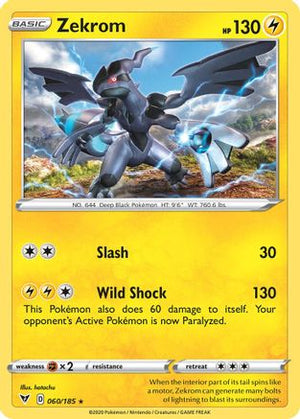Zekrom - 060/185 (Cosmos Holo) 60 - Miscellaneous Cards & Products Holofoil - Poke-Collect