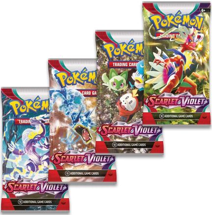Scarlet & Violet Booster Pack Art Bundle [Set of 4] - SV01 Scarlet & Violet Base Set - Poke-Collect