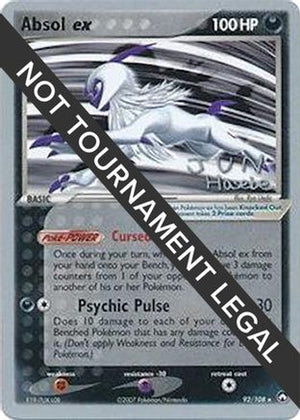 Absol ex - 2007 (Jun Hasebe) 92 - World Championship Decks