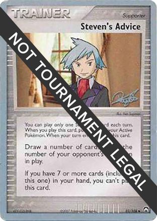 Steven's Advice - 2008 (Paul Atanassov) 83 - World Championship Decks - Poke-Collect
