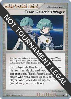 Team Galactic's Wager - 2008 (Jason Klaczynski) 115 - World Championship Decks - Poke-Collect