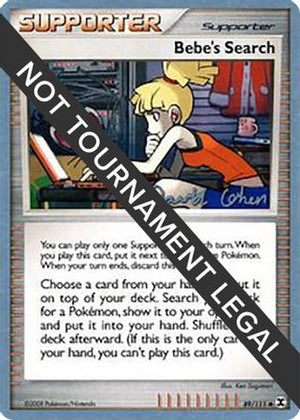 Bebe's Search - 2009 (David Cohen) 89 - World Championship Decks - Poke-Collect