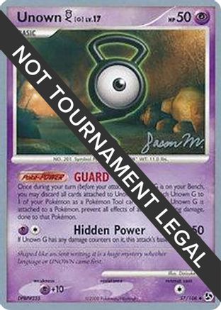 Unown [G] - 2009 (Jason Martinez) 57 - World Championship Decks - Poke-Collect
