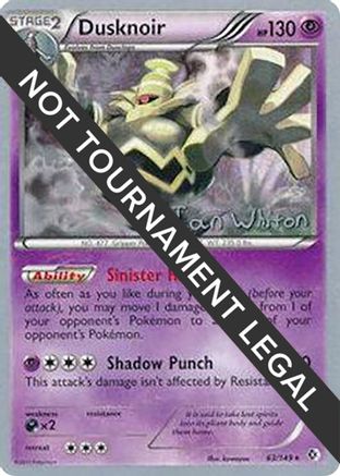 Dusknoir - 2013 (Ian Whiton) 63 - World Championship Decks - Poke-Collect