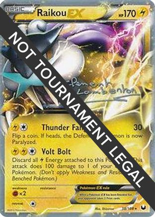 Raikou EX - 2013 (Clement Lamberton) 38 - World Championship Decks - Poke-Collect