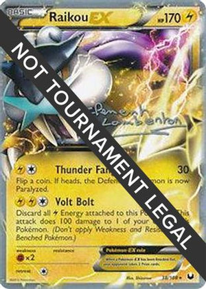 Raikou EX - 2013 (Clement Lamberton) 38 - World Championship Decks - Poke-Collect