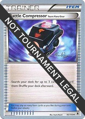 Battle Compressor (Team Flare Gear) - 2015 (Jacob Van Wagner) 92 - World Championship Decks - Poke-Collect