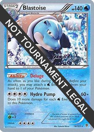 Blastoise - 2015 (Jacob Van Wagner) 16 - World Championship Decks - Poke-Collect