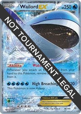 Wailord EX - 2015 (Jacob Van Wagner) 38 - World Championship Decks - Poke-Collect
