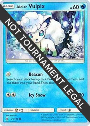 Alolan Vulpix - 2017 (Zachary Bokhari) 21 - World Championship Decks - Poke-Collect