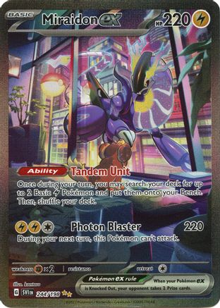 Miraidon ex - 244/198 244 - SV01 Scarlet & Violet Base Set Holofoil - Poke-Collect