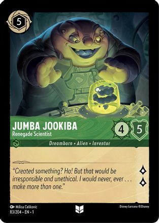 Jumba Jookiba - Renegade Scientist (83/204) - The First Chapter Cold Foil