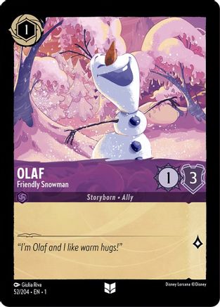 Olaf - Friendly Snowman (52/204) - The First Chapter Cold Foil