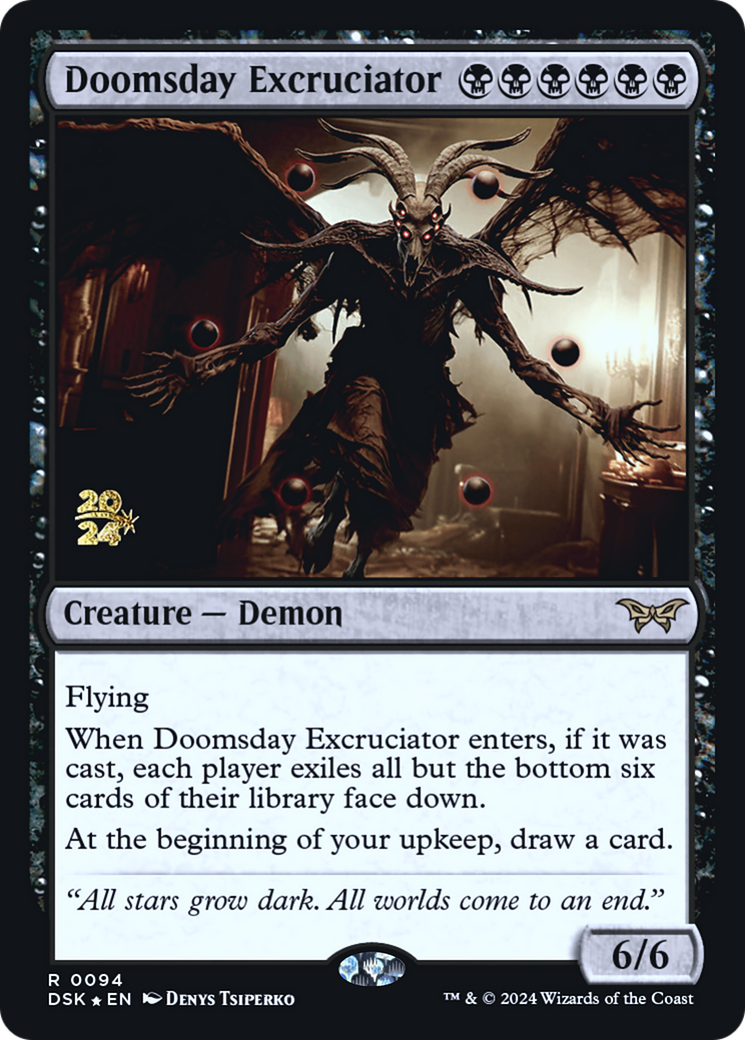 Doomsday Excruciator (PRE-094) - Duskmourn: House of Horror Promos Foil - Poke-Collect
